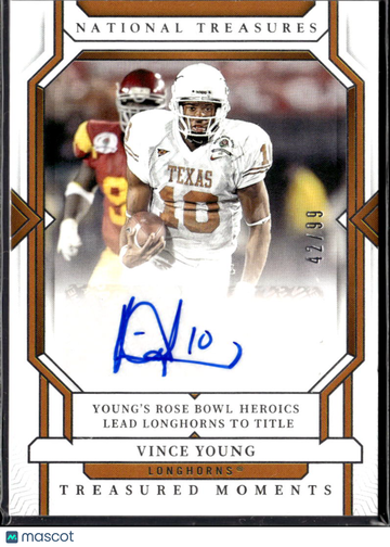 2024 Panini National Treasures Collegiate Treasured Moments Vince Young #TM-VY /99