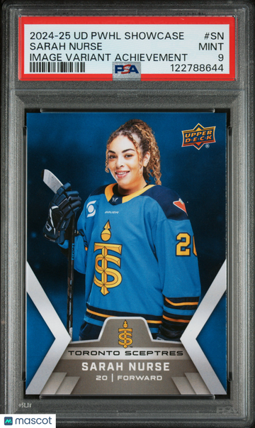 2024-2025 Upper Deck Pwhl Showcase Image Variant Achievements Sarah Nurse #SN PSA 9