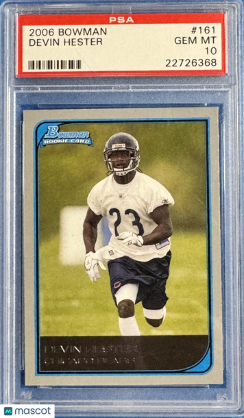 2006 Bowman Devin Hester #161 PSA 10