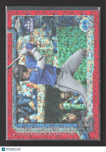2025 Topps Chrome Pro Debut PJ Morlando #PDC-163 Red Mosaic