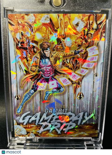 2026 MARVEL Gambit Cracked Ice Holographic Spades Customs Custom Trading Card