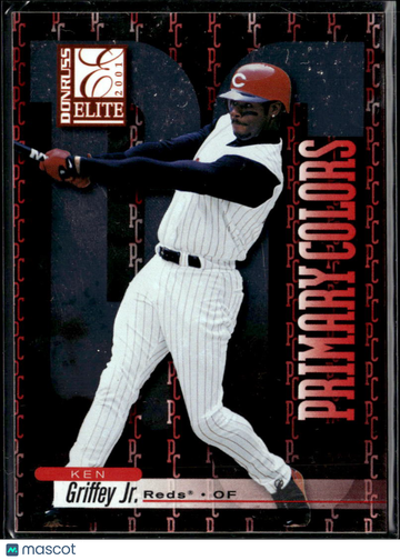 Ken Griffey Jr. 2001 Donruss Elite Primary Colors /975 Cincinnati Reds