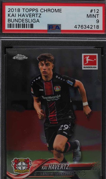 Kai Havertz 2018 Topps Chrome Rookie Card PSA 9