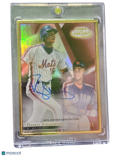 2018 Topps Gold Label Darryl Strawberry #FA-DS /25 Framed Autograph