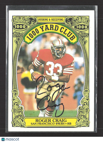 1986 Topps 1000 Yard Club Roger Craig #22