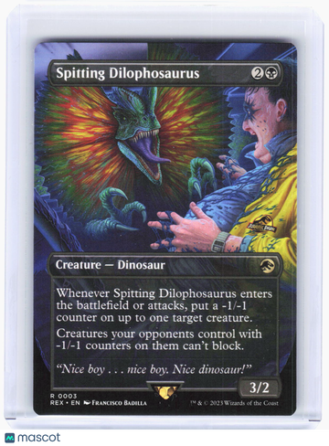 Universes Beyond: Jurassic World Collection Spitting Dilophosaurus (Borderless) Non-Foil Rare #3