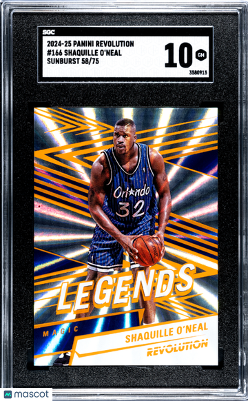 2024 Panini Revolution Shaquille O'Neal #166 Sunburst SGC 10