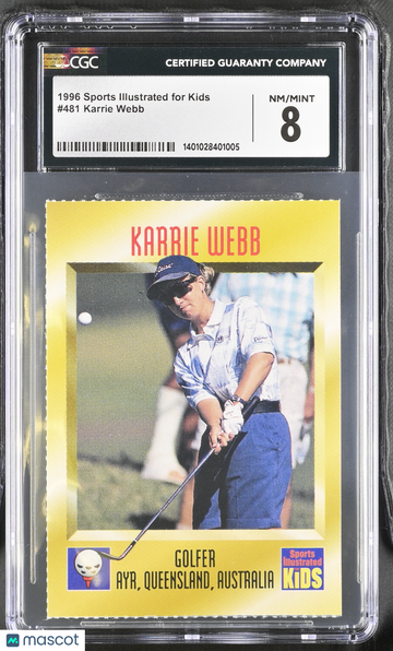 1996 Sports Illustrated Karrie Webb #481 CGC 8