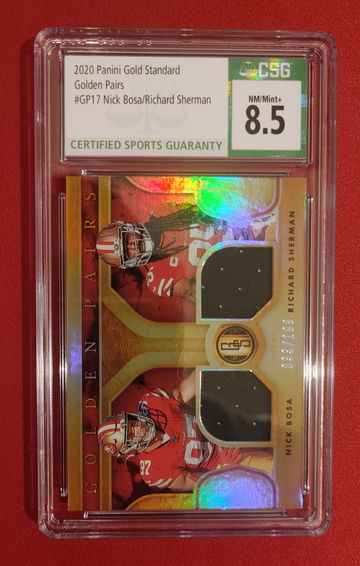 2020 Panini Gold Standard 33/199 San Francisco 49ers Nick Bosa/Richard Sherman