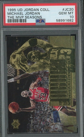 1995 Upper Deck UD Collection SP Gold Foil The MVP Seasons JC20 Michael Jordan Chicago Bulls PSA 10 Gem Mint