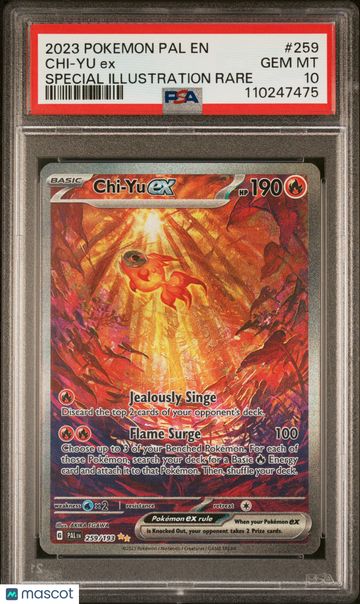2023 Pokemon Pal EN-Paldea Evolved Chi-Yu EX Special Illustration Rare PSA 10 #259