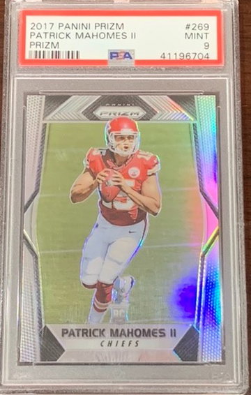 2017 Prizm Patrick Mahomes PSA 9
