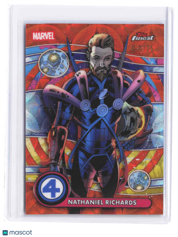 2026 Topps Finest Marvel Nathaniel Richards Orange Refractor 1/25 Negative Zone Uncommon #NZ-066 Trading Card