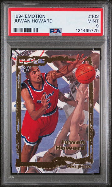 1994 E-Motion Juwan Howard #103 PSA 9