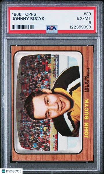 1966 Topps Johnny Bucyk #39 PSA 6