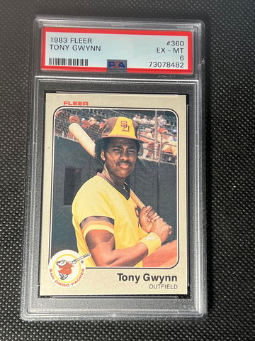 1983 Fleer Tony Gwynn RC PSA 6 - Brand New Slab