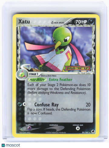 Dragon Frontiers Xatu (Delta Species) Reverse Holo Rare (Lightly Played) #25/101
