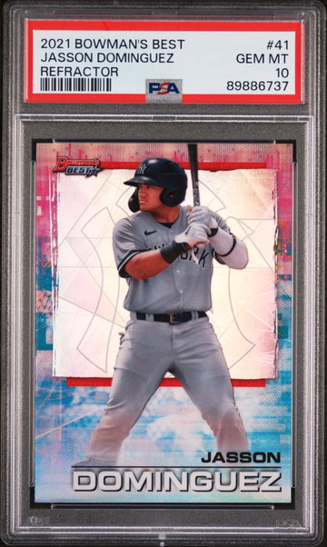 2021 Bowman's Best Refractor Jasson Dominguez #41 PSA 10