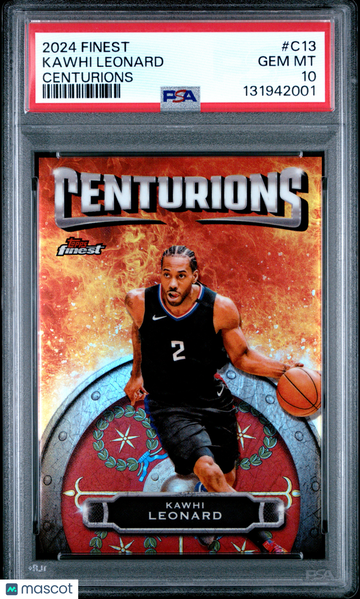 2024 Topps Finest Centurions Kawhi Leonard #C13 PSA 10
