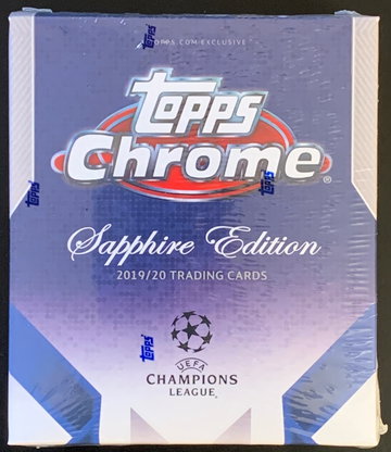 2019-20 Topps Chrome Sapphire UEFA Champions League Sealed Box