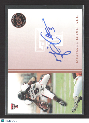 2009 Press Pass Signings Michael Crabtree #PPS-MC
