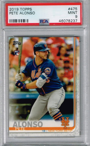 2019 TOPPS #475 PETE ALONSO PSA 9 RC