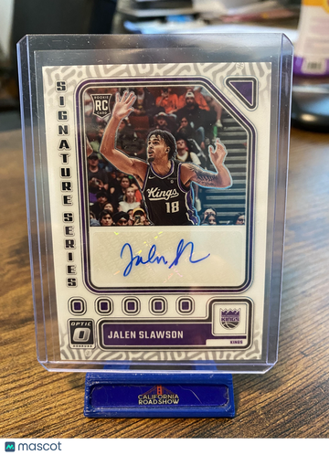 2023 Optic Jalen Slawson #SS-SLW Signature Series Autograph