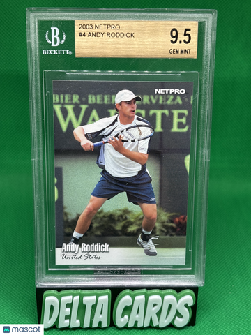 2003 NetPro Andy Roddick #4 Rookie BGS 9.5