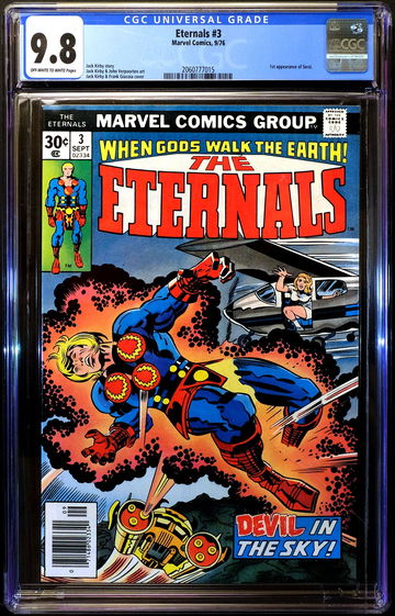 The Eternals #3 🔥 Marvel Comics - 1st Appearance Sersi 🔥 CGC 9.8 - OW-W Pages