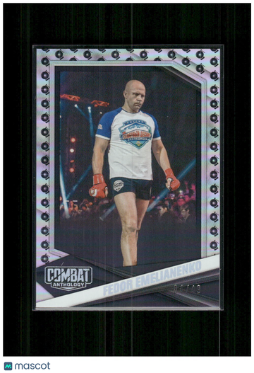 2025 Panini Combat Anthology Fedor Emelianenko Silver Parallel /49 Trading Card
