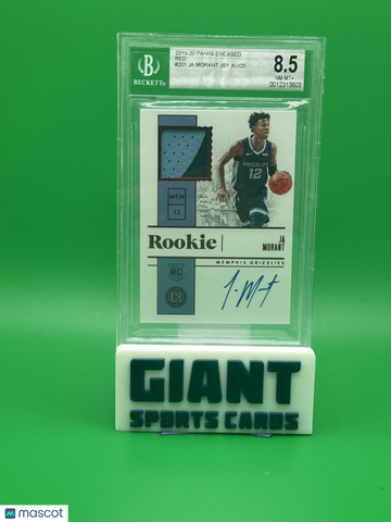 2019 Panini Encased Red Ja Morant JSY #201 /25 AU BGS 8.5 Auto 10
