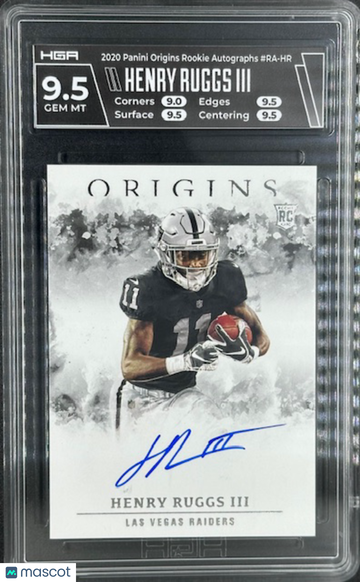 2020 Origins Henry Ruggs III Rookie HGA 9.5 Auto 10