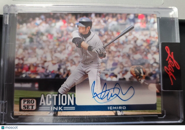 2022 Leaf Pro Set Sports - Action Ink Autographs - Navy Blue Ichiro Suzuki #AI-I1 Navy Blue Leaf