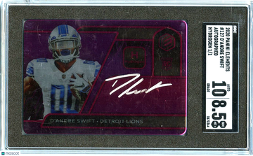 2020 Panini Elements D'Andre Swift #127 Autograph Hydrogen 1 1 Rookie SGC 8.5 Panini Authentic Auto 10