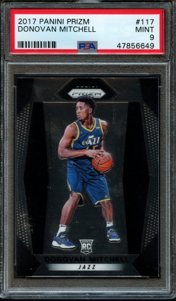 2017 Panini Prizm Donovan Mitchell PSA 9