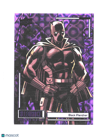 2022 Upper Deck Marvel Allegiance: Avengers vs. X-Men Black Panther 94/99 #C90