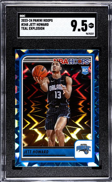 2023 Panini Hoops Teal Explosion Jett Howard #248 RC SGC 9.5