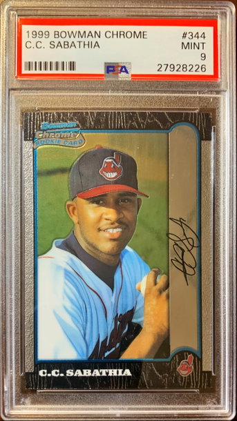 1999 Bowman Chrome CC Sabatia RC PSA 9 Mint