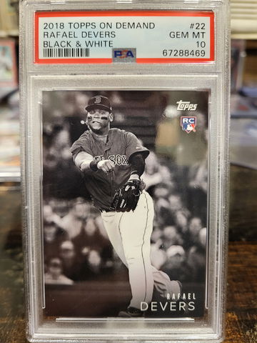 2018 Topps on Demand Rafael Devers black & white PSA 10