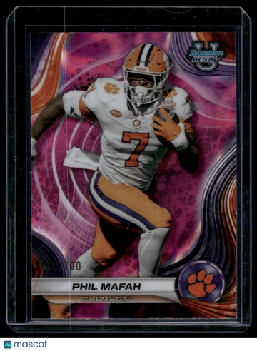 2024 Bowman University Best Phil Mafah #38 Pink Lava Refractor SN