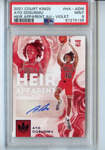 Ayo Dosunmu Rookie Auto /49 Court Kings  Hier Apparent Bulls RC 2021