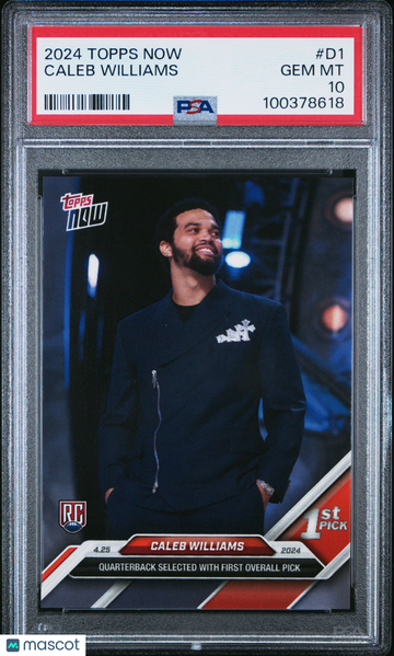 2024 Topps Now Caleb Williams #D1 PSA 10
