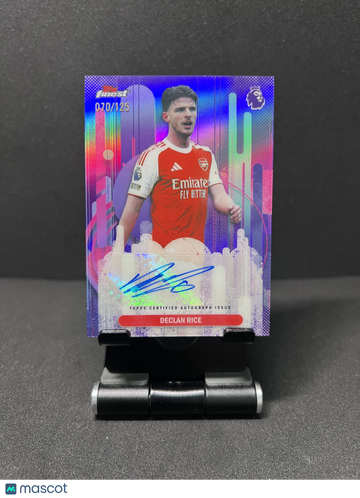 2026 FINEST EPL DECLAN RICE PURPLE REFRACTOR AUTO /125