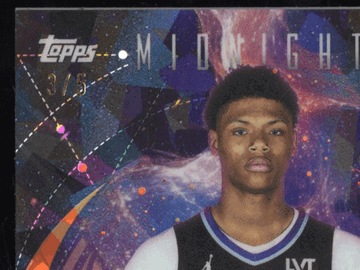 2025-26 Topps Midnight RC Rookie Jersey Auto Ace Bailey #RJA-AB Daybreak /5 Topps