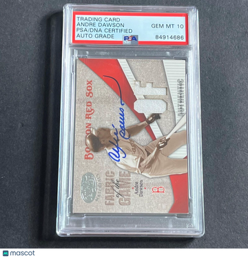 2004 Donruss Andre Dawson #FG-152 Fabric of the Game PSA 10