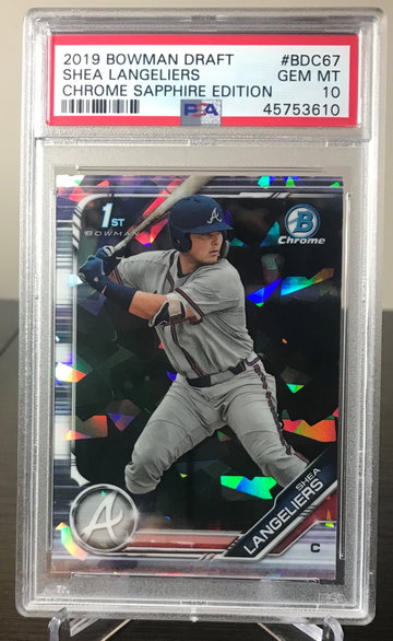 Shea Langeliers 2019 Bowman Draft Sapphire 