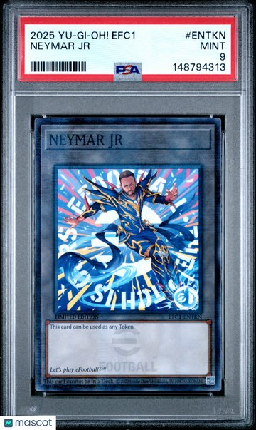 2025 Yu-Gi-Oh! Efc1-Efootball Collaboration Cards Neymar JR PSA 9 #ENTKN