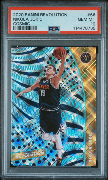 2020 Panini Revolution Cosmic Nikola Jokic #66 /100 PSA 10