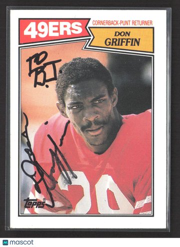 1987 Topps Don Griffin #122 Auto