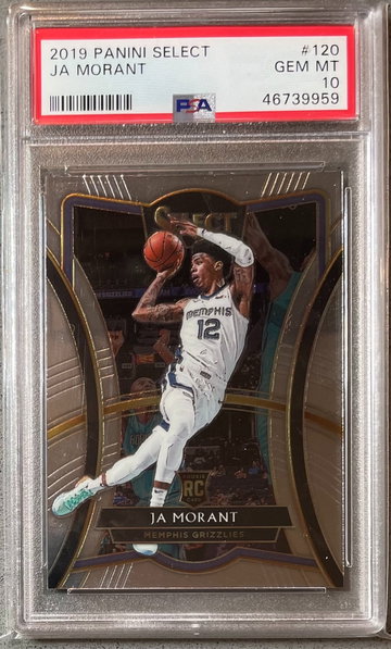 2019-20 Select Premier JA Morant Base PSA 10